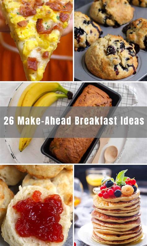 26 Make Ahead Breakfast Ideas And Recipes For Busy Mornings Izzycooking