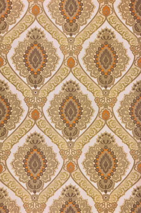 Vintage Wallpapers - Online Shop | Vintage Brown Damask Wallpaper