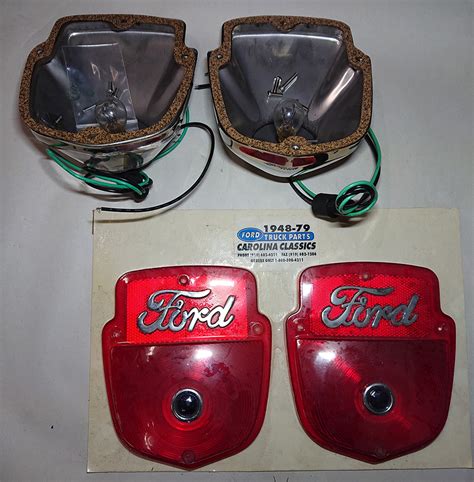 Tail Light Assemblies Ford Trucks 1953 1956 Pre Sixties Vintage