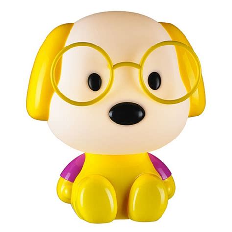 Lampe De Table Enfant Chien Jaune Wonderlamp Fr