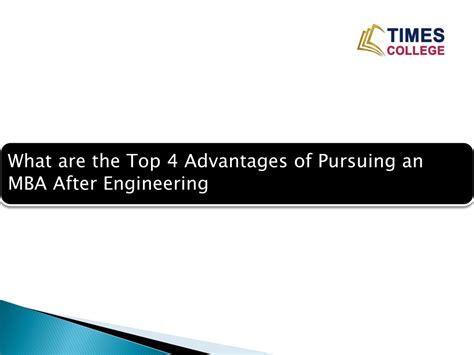 Ppt What Are The Top Advantages Of Pursuing An Mba After