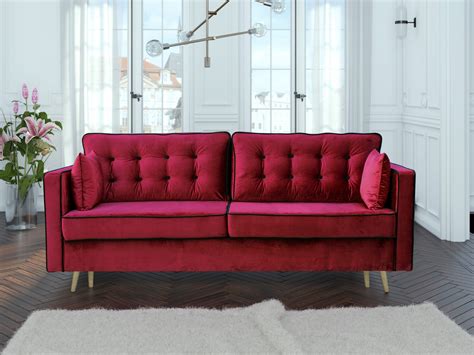 Kanapa Sofa Rozk Adana Wersalka Glamour Pikowana Cena Opinie