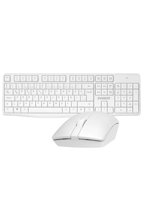 Everest Km Beyaz Ultra L Ks Kablosuz Q Multimedia Klavye Mouse