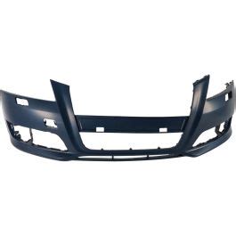 AUDI A3 FRONT BUMPER COVER PRIMED WO S LINE W WASHER WO SENSOR