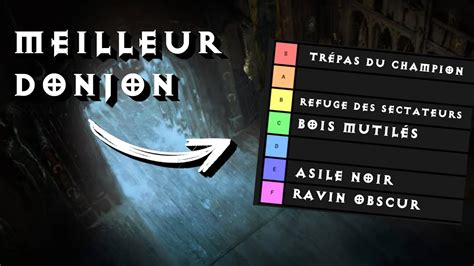 Tier List Des Donjons Du Cauchemar Meilleur Exp Diablo Fr Youtube