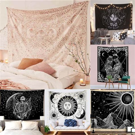 A Black Series Eclipse Bohemia Mandala Wall Hanging Tapestry Wall