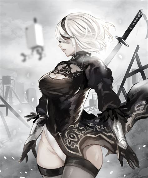 Fondos De Pantalla Nier Automata Escote Leotardo X Hairo