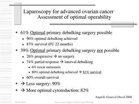 Laparoscopic Surgery In Gynaecologic Oncology An Added Value Ppt Download