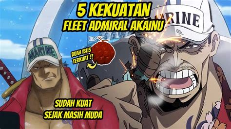 FAKTA 5 KEKUATAN MENGERIKAN FLEET ADMIRAL AKAINU MARINE TERKUAT SAAT