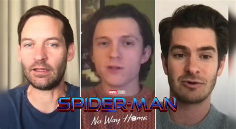 Ver Entrevista Tom Holland Tobey Maguire Y Andrew Garfield Reunidos