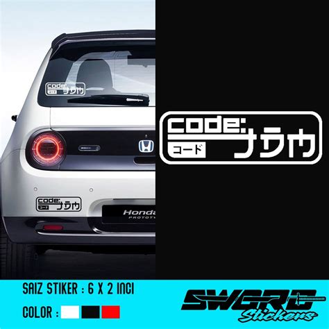 Stiker Jdm Sticker Jdm Stiker Kereta Stiker Potong Shopee Malaysia