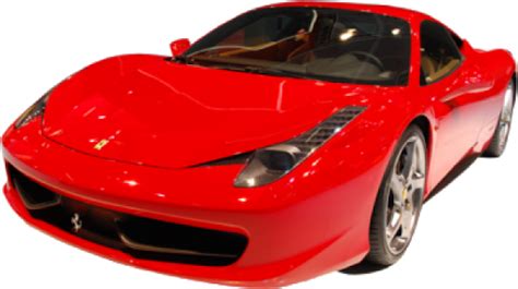 Red Ferrari Front View Transparent PNG PNG Mart