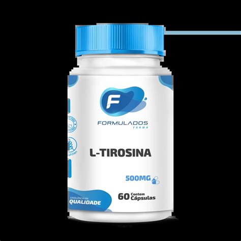 L Tirosina 500mg 60 Cápsulas Formulados Farma