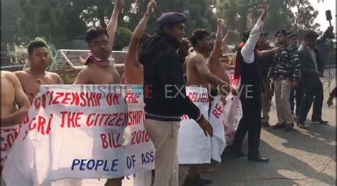 KMSS Stage Naked Protest In National Capital Delhi Kmss Stage Naked