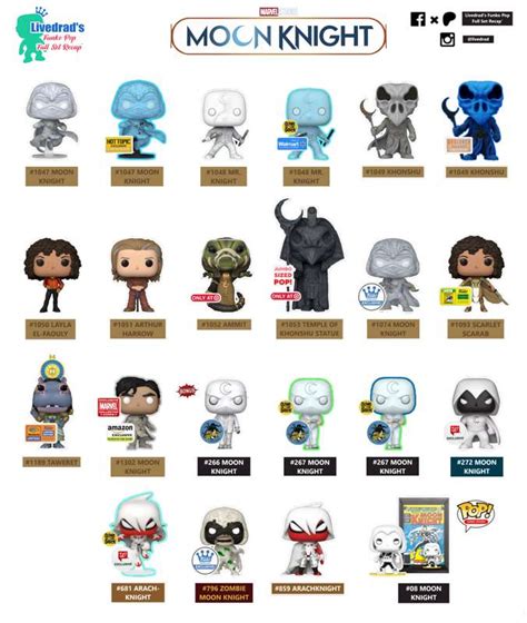 Funko Pop Moon Knight Full Set Recap By