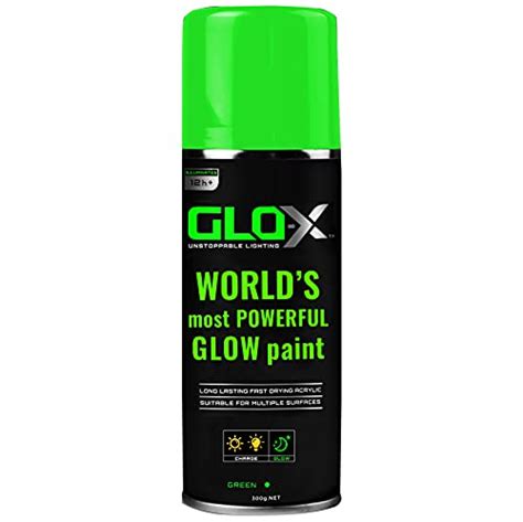 Glo X Glow In The Dark Spray Paint Oz Can Clear Spray Paint That