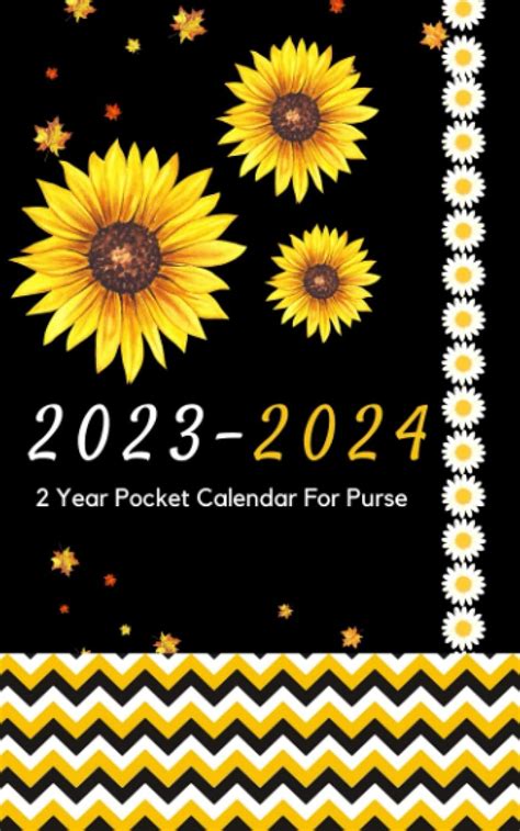 2 Year Pocket Calendar 2023 2024 For Purse Small Size