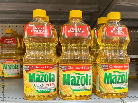 Orlando Fl USA January 12 2022 Mazola Corn Oil And Mazola Corn