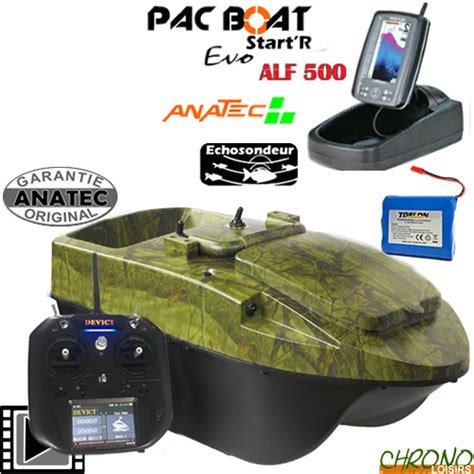 Anatec Pac Boat Evo Forest Camou Oak De Sr07 Bait Boat Echo Alf500