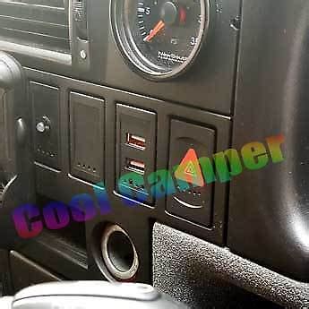 Red Vw T Transporter Golf Passat Style Usb Charger Dash Blank Switch