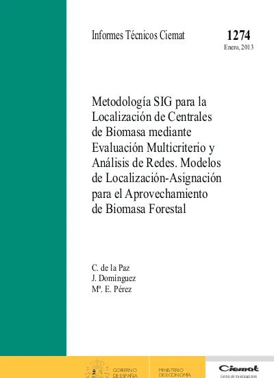 Metodología SIG para la localización de centrales de biomasa mediante