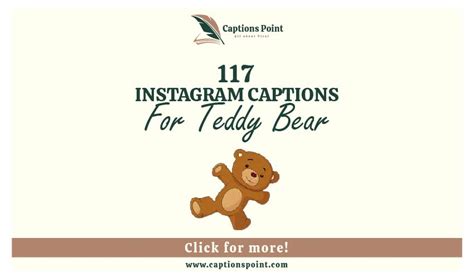 Top Teddy Bear Captions For Instagram