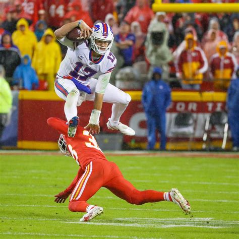 Bills Mobile Josh Allen Runs And Leaps Over L Jarius Sneed Buffalo