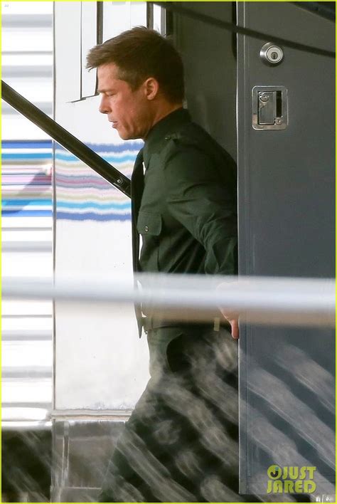 Brad Pitt Gets In Character In First Photos From Ad Astra Set Photo 3942211 Brad Pitt