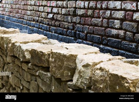 detail  stone wall  brick wall stock photo alamy