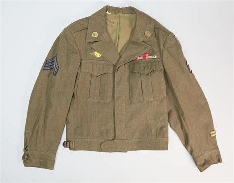 Bid Now U S Army WWII 44th Infantry Division Ike Jacket September 4