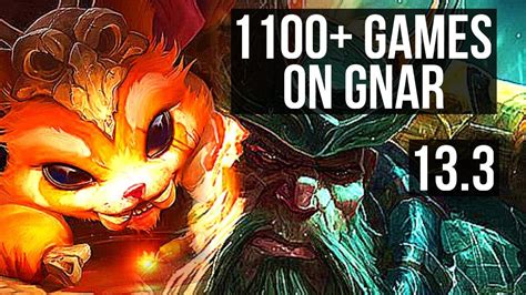 GNAR Vs GANGPLANK TOP 4 0 1 1100 Games 1 4M Mastery KR Master