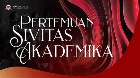 PERTEMUAN SIVITAS AKADEMIKA Pdt Dr Agustinus Sugeng Santoso S E