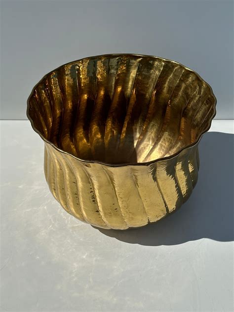 Extra Large Brass Planter For Sale At Stdibs Big Brass Pot Brass