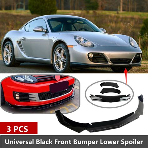 Add On Universal Fit For 2009 2012 Porsche Cayman Front Bumper Splitter