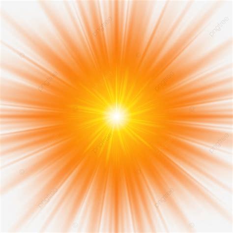 Golden Yellow Sunlight Ray Effect PNG and Vector for Free Download