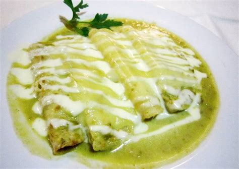 Enchiladas suizas Receta de elidelapeña- Cookpad