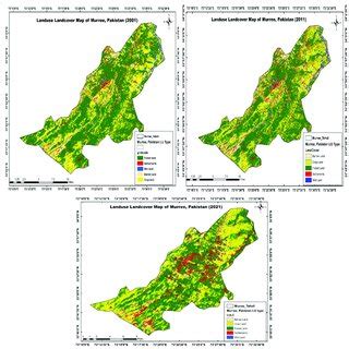 Lulc Map Of Murree Showing Five Land Use Land Cover Lulc Classes