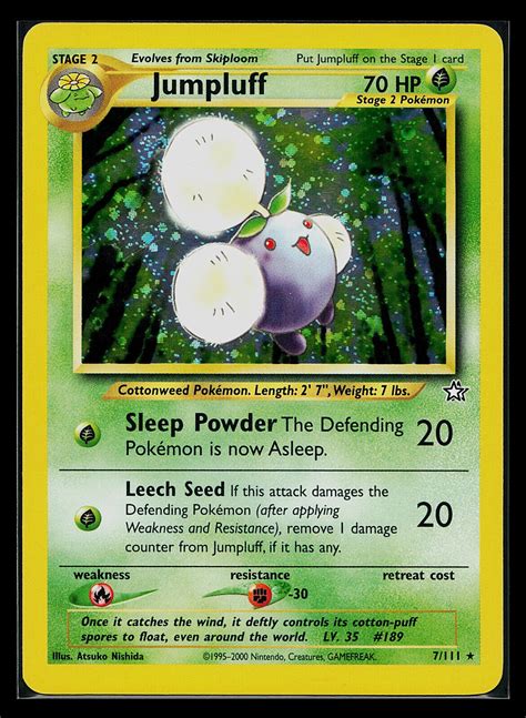 Pokemon Card Jumpluff Neo Genesis 7 111 Holo Rare EBay