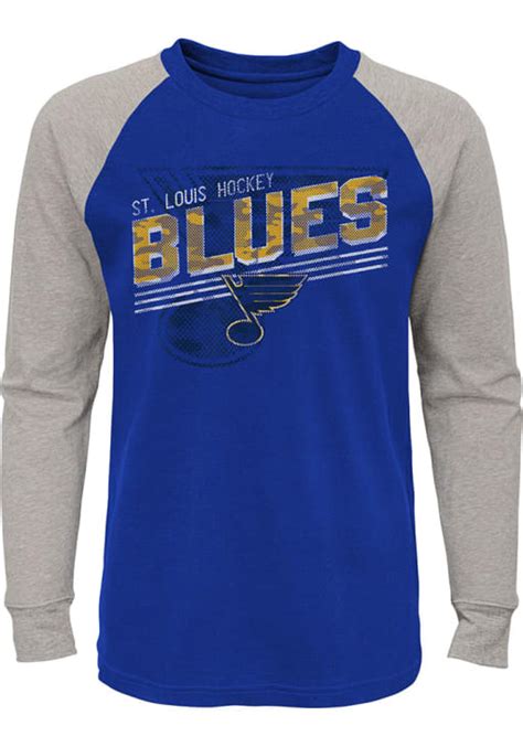 St Louis Blues Boys Over Time Tee Blue