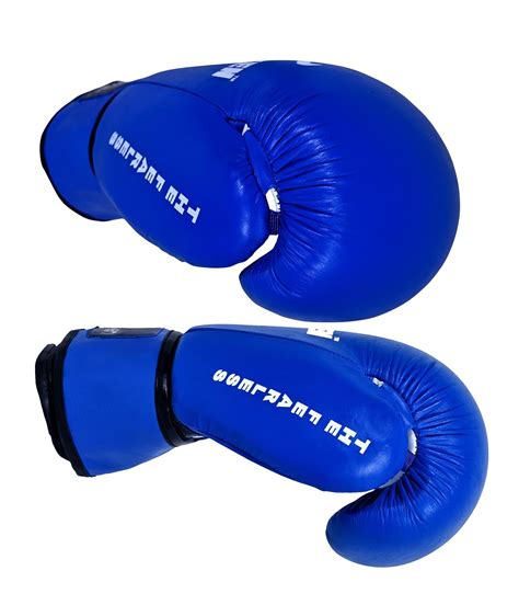 Buy Force Ten Boxing Gloves Top Grain Leather 10oz Blue Online At