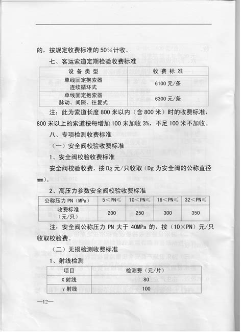 重庆市物价局 重庆市财政局 关于我市特种设备检验检测收费标准的通知重庆市市场监督管理局