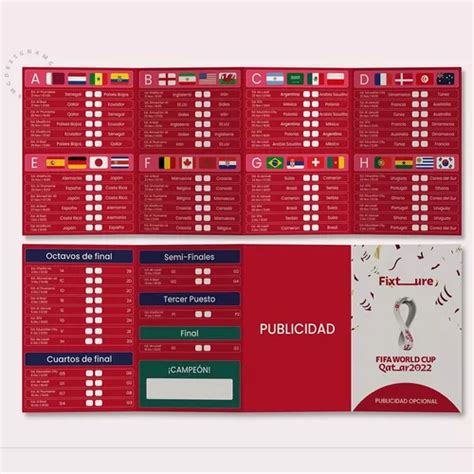 Fixture Mundial Qatar 2022 Listos Pimprimirpersonalizado Mebuscar