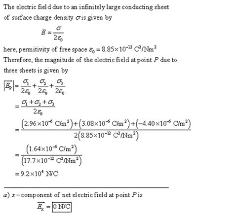 Solved Figure Shows In Cross Section Three Infinitely Large