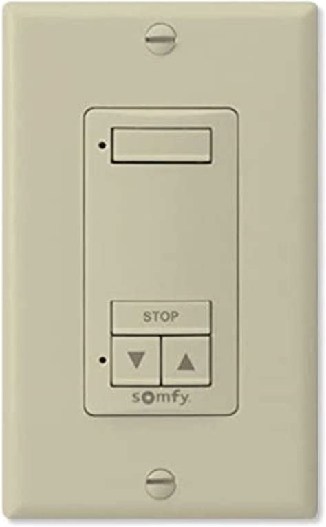 Somfy Decoflex Wirefree Rts Wall Switch Channel Ivory