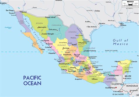 Map Of Mexico States - MapSof.net