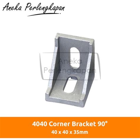 Jual Corner Bracket Degree Angle Gusset Siku Aluminium Profile