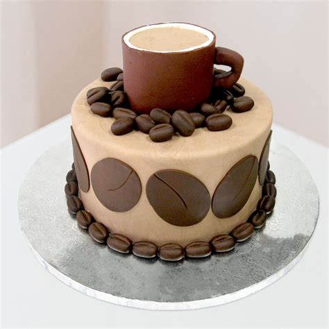 Chocolate Coffee Theme Birthday Cake Winni