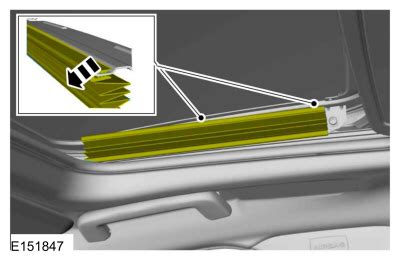 Ford Fusion - Roof Opening Panel Glass. Removal and Installation - Roof Opening Panel