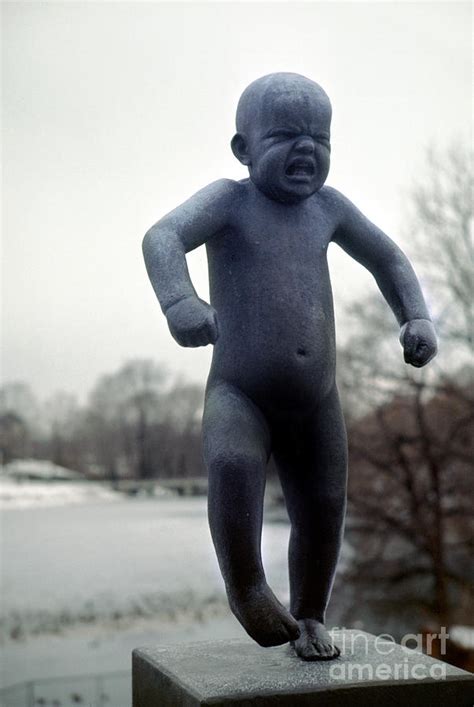 The Angry Boy Statue At Vigeland Sculpture Park Oslo Photograph By Wernher Krutein Pixels