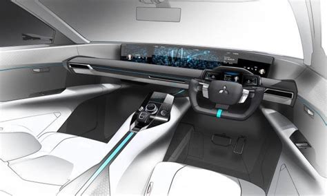 Mitsubishi e Volution Concept Interior Design Render | Car interior ...